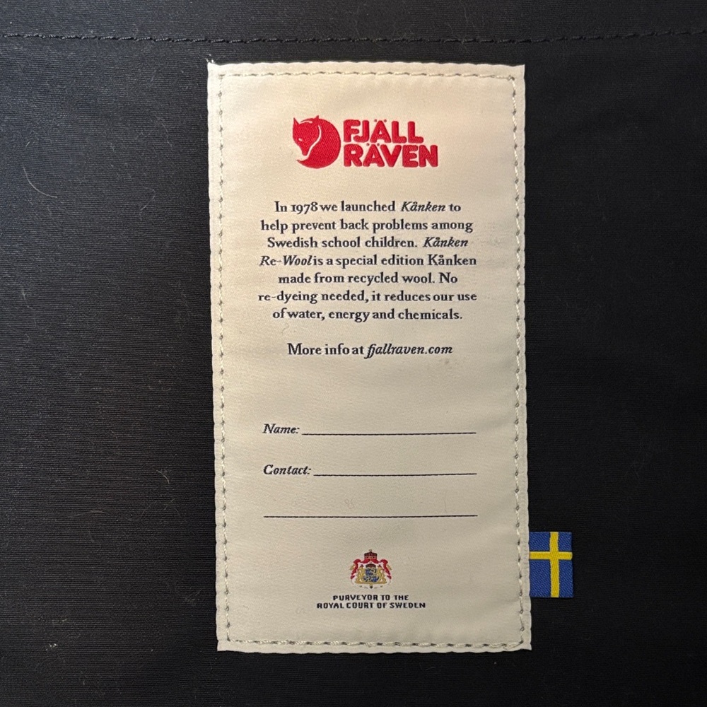 FJall Raven Kånken laptop wool Red and Black Backpack FJallraven - Picture 5 of 6